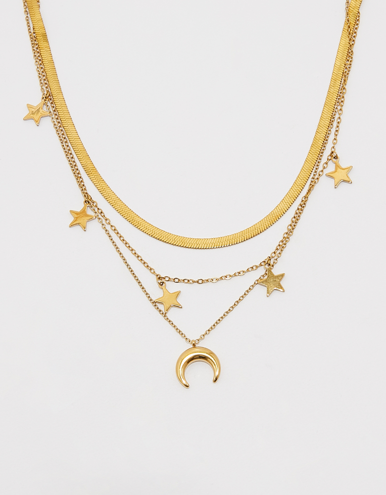 TALLY WEiJL, Lot de 3 Colliers avec Lune et Étoiles for Women