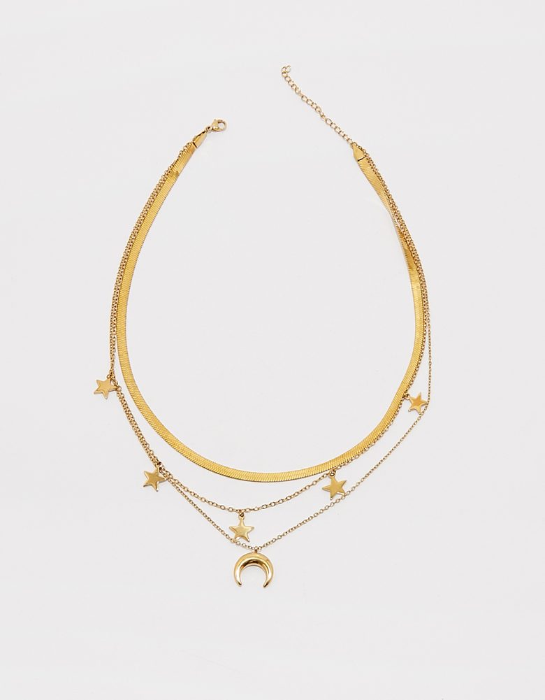 TALLY WEiJL, Lot de 3 Colliers avec Lune et Étoiles for Women