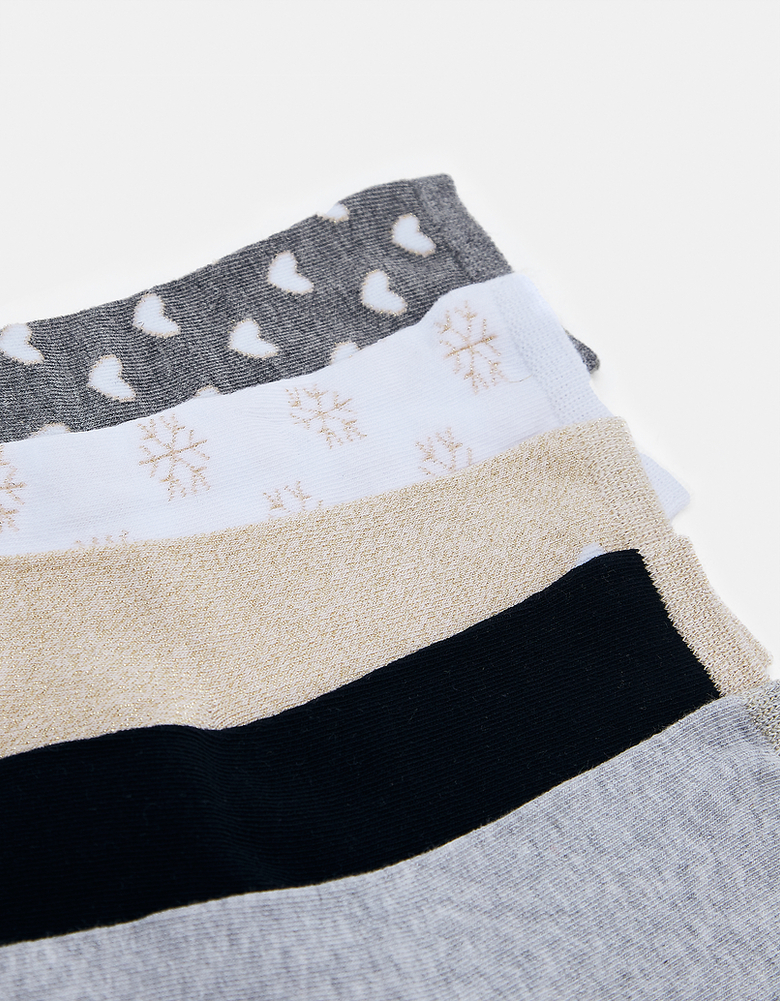 TALLY WEiJL, Lot de 5 Paires de Chaussettes Hautes for Women