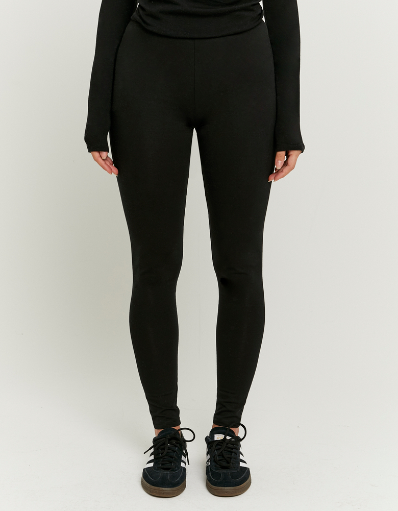 TALLY WEiJL, Black High Waist Basic Leggings for Women