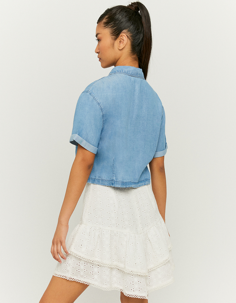 TALLY WEiJL, Camicia Larga e Corta Blu  for Women