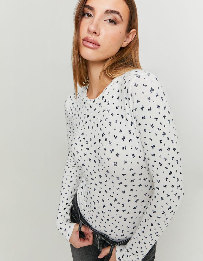 TALLY WEiJL, Floralem Print Bodysuit mit langen Ärmeln for Women