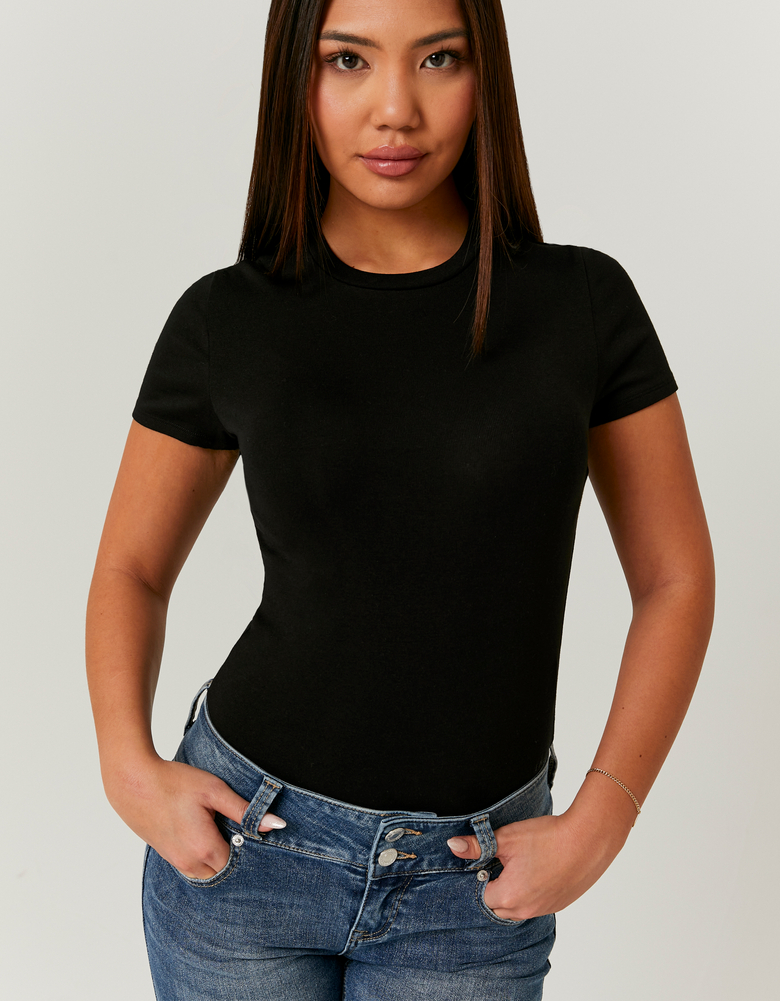 TALLY WEiJL, Body noir manche courte for Women