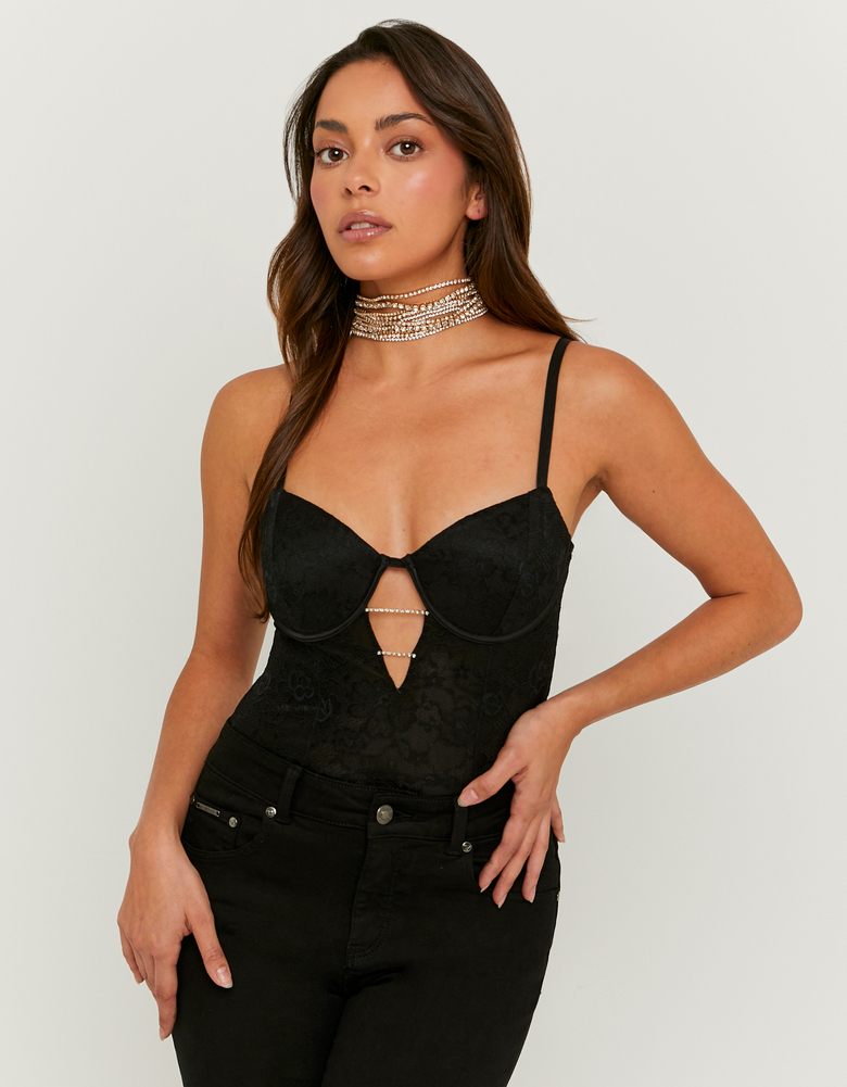 TALLY WEiJL, Body in Pizzo Nero for Women