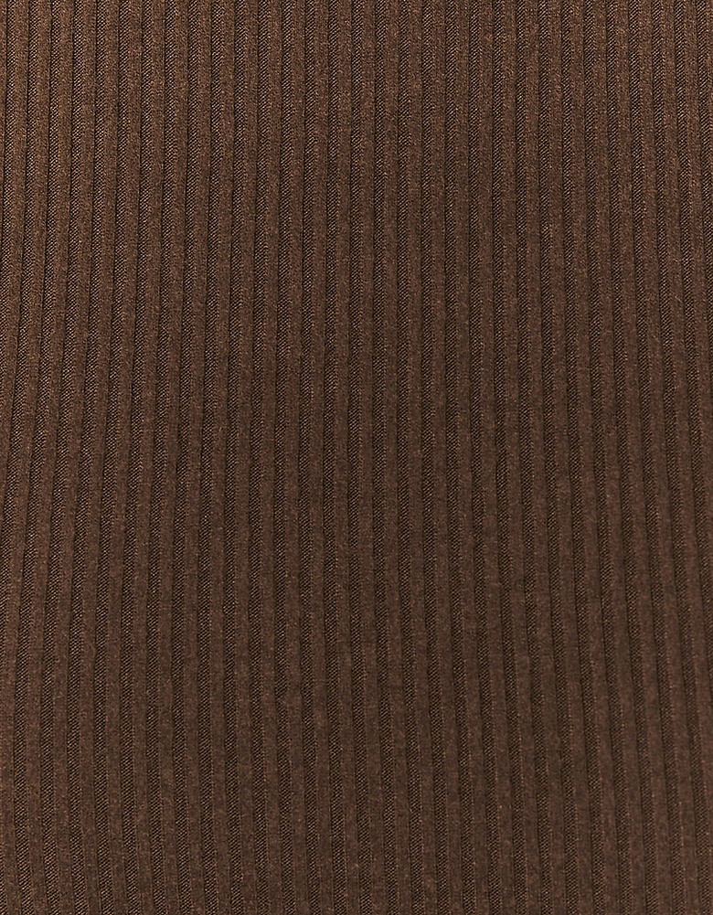 TALLY WEiJL, Brauner gerippter Basic-Body for Women