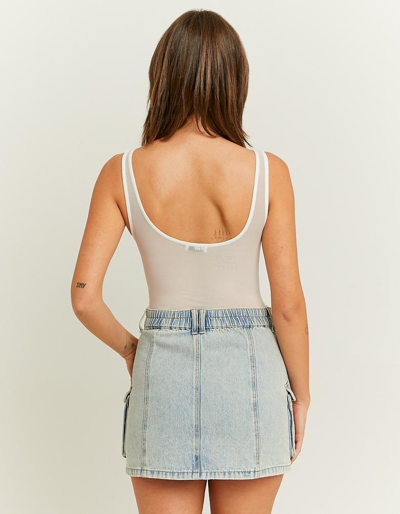 White Bodysuit with Strass | TALLY WEiJL