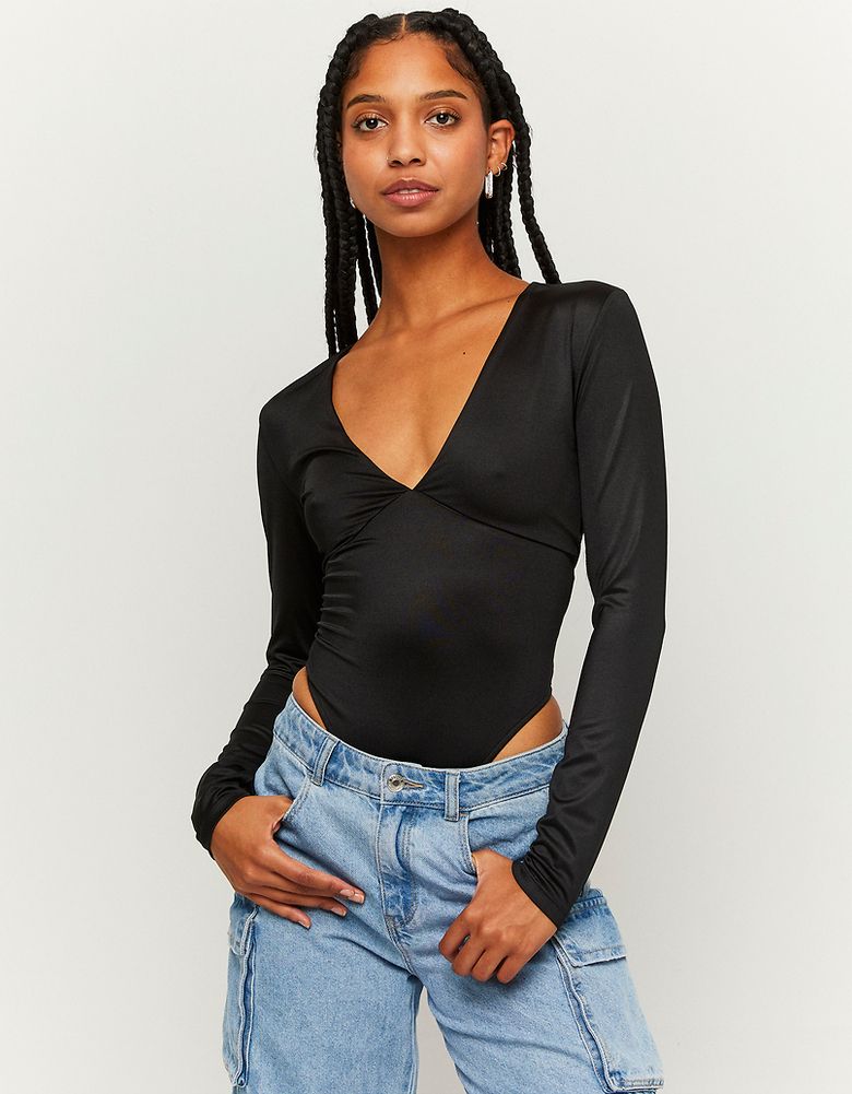 Body noir à col en V | TALLY WEiJL