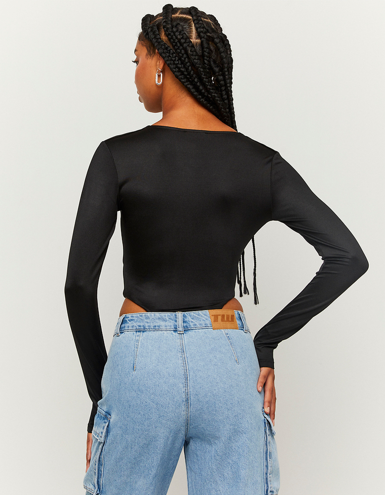 Body noir à col en V | TALLY WEiJL