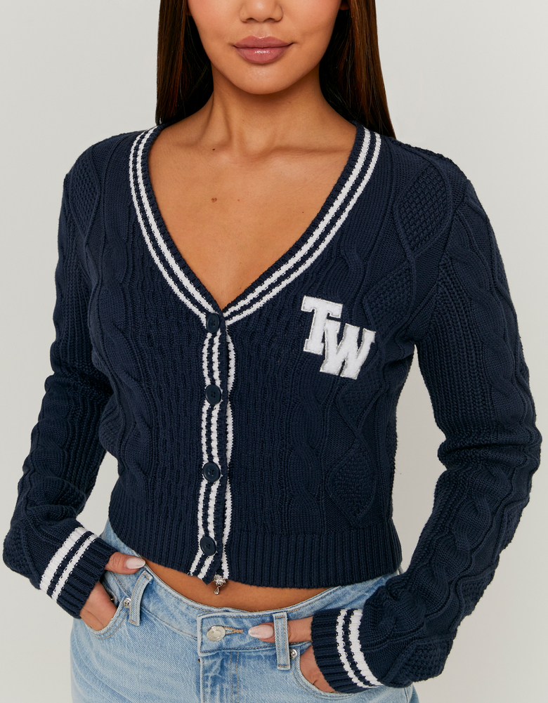 TALLY WEiJL, Cardigan in Maglia Blu for Women