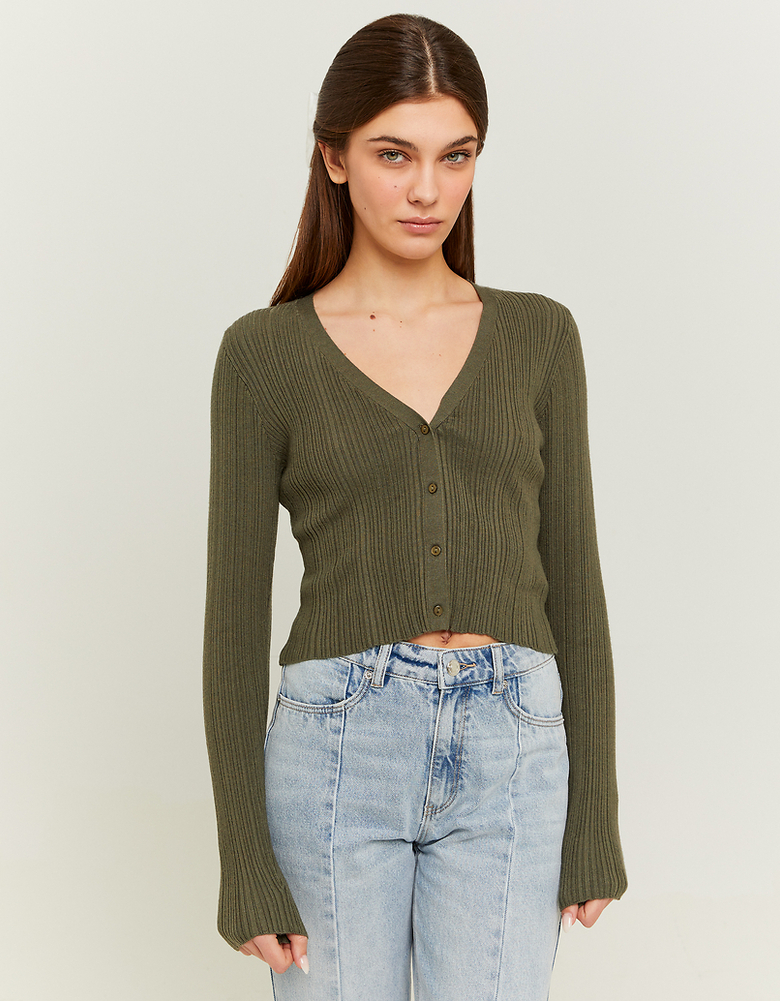 Cardigan Corto Verde | TALLY WEiJL