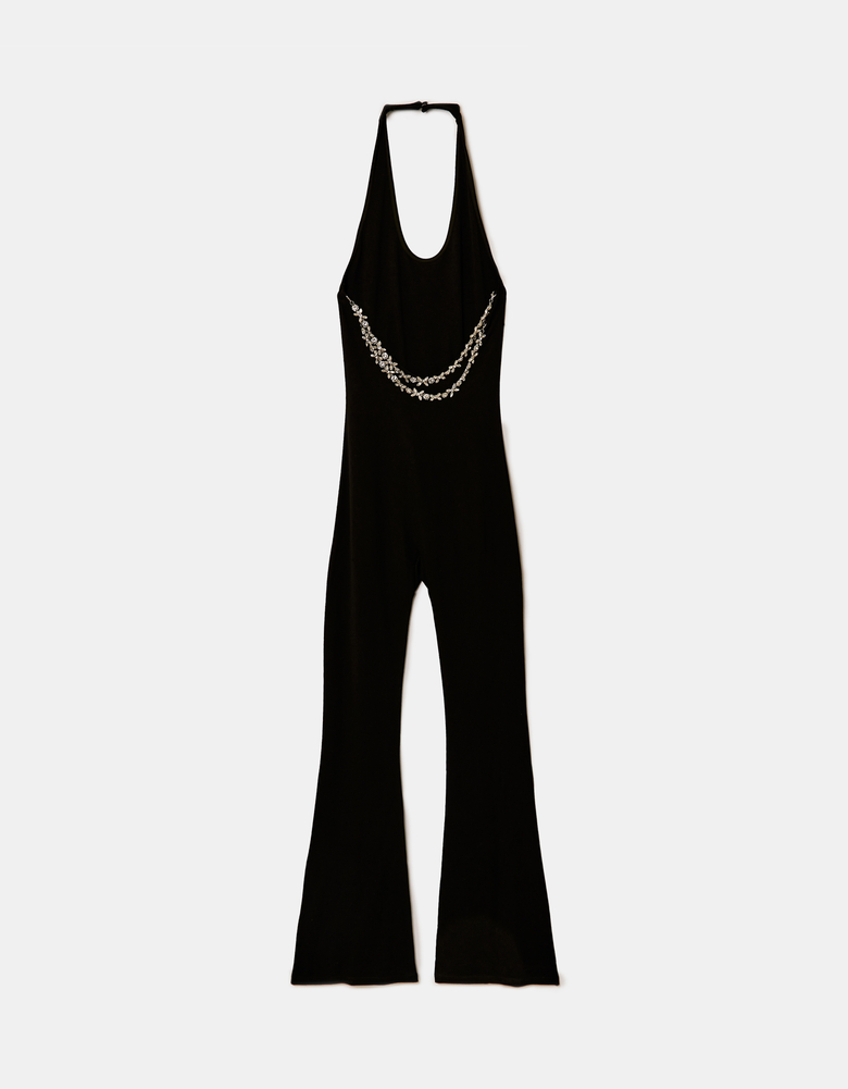 TALLY WEiJL, Black Backless Jumpsuit for Women