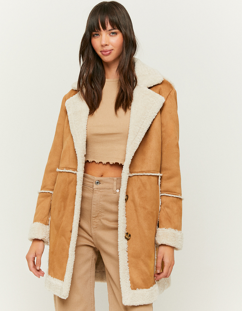 Cappotto In Pelliccia Sintetica Marrone | TALLY WEiJL