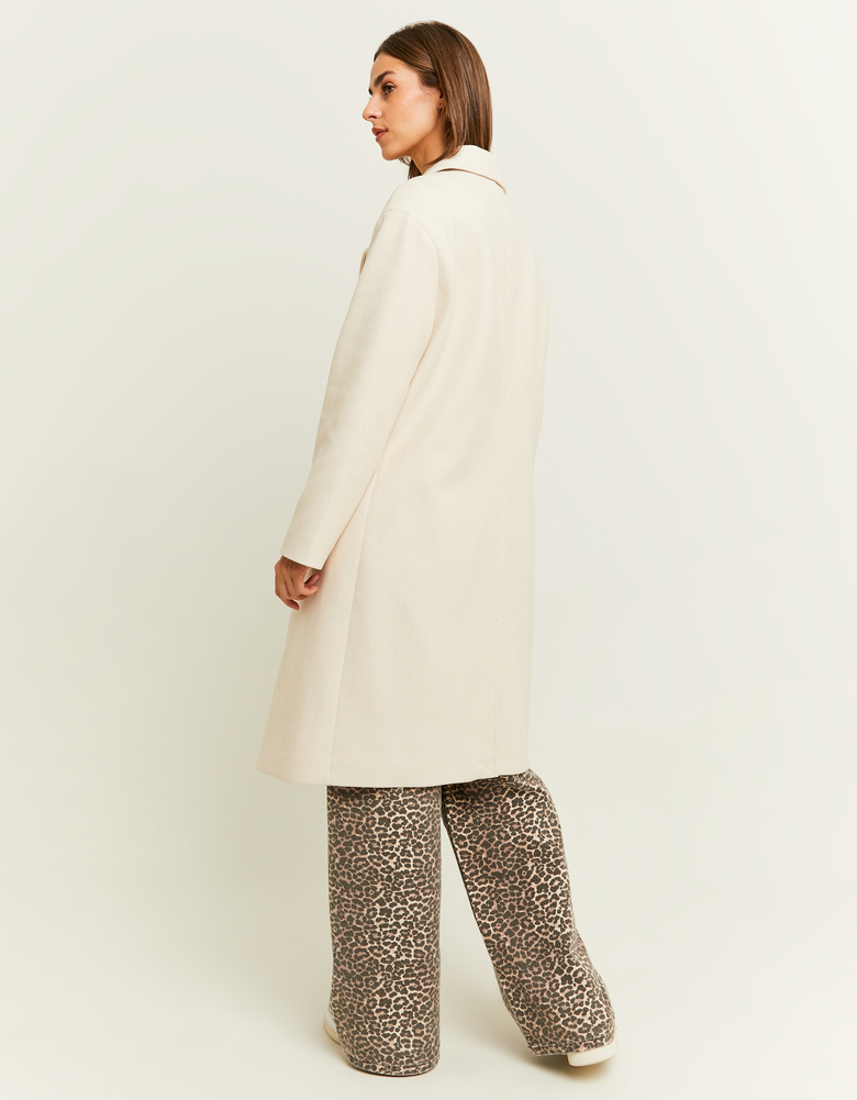 Beiger Mantel aus Faux-Wolle | TALLY WEiJL