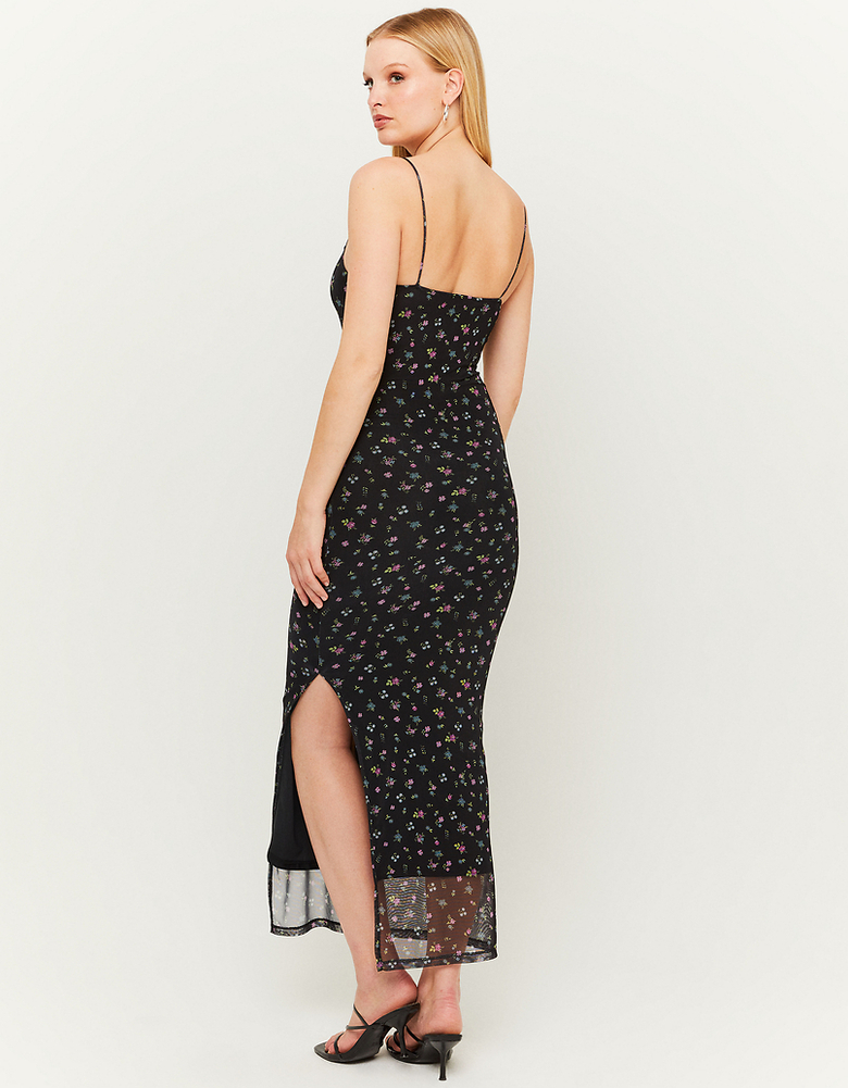 Robe longue imprimée en mesh | TALLY WEiJL