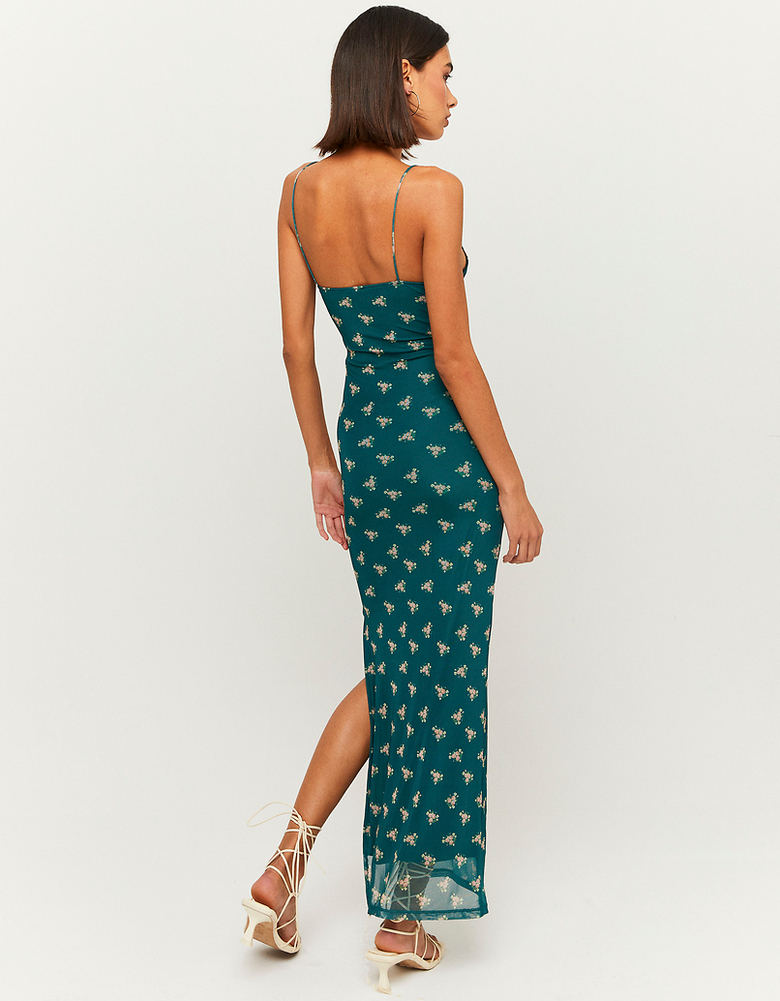 Robe longue imprimée en mesh | TALLY WEiJL
