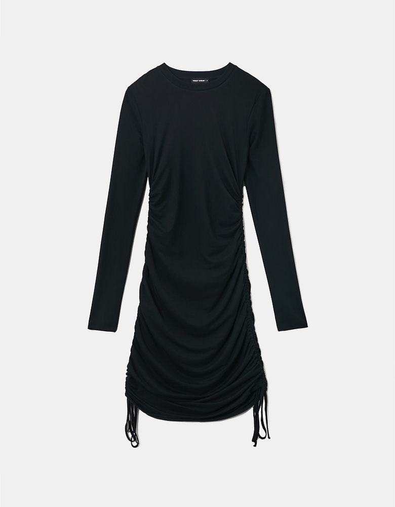 Schwarzes Mini Kleid aus Mesh | TALLY WEiJL