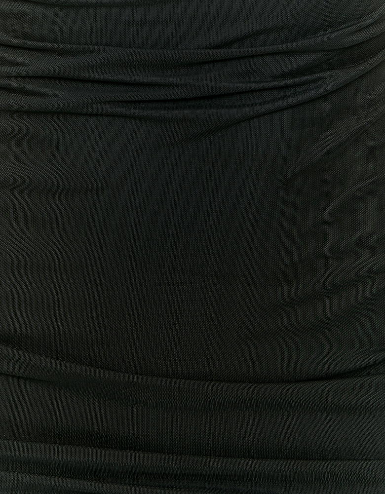 Schwarzes Mini Kleid aus Mesh | TALLY WEiJL