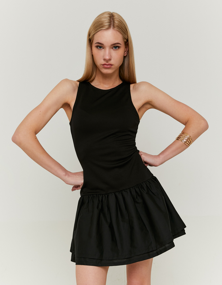 TALLY WEiJL, Schwarzes Minikleid mit Rüschen for Women