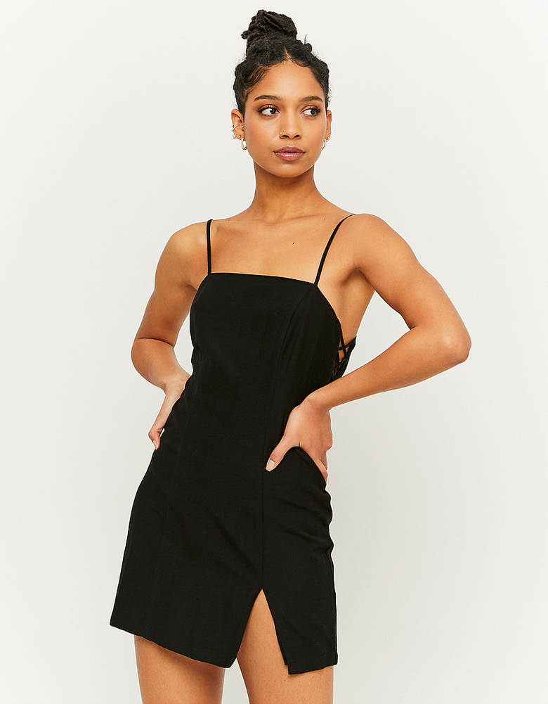 Slit Linen Mini Dress | TALLY WEiJL