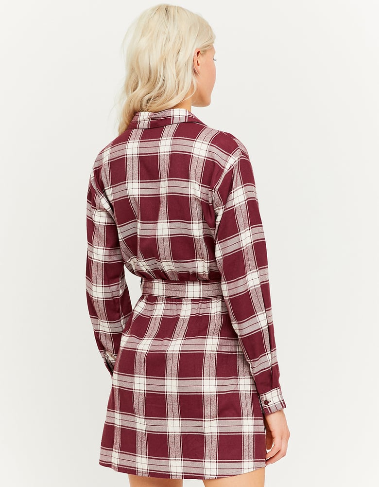 Vestito Mini a Maniche Lunghe Rosso | TALLY WEiJL