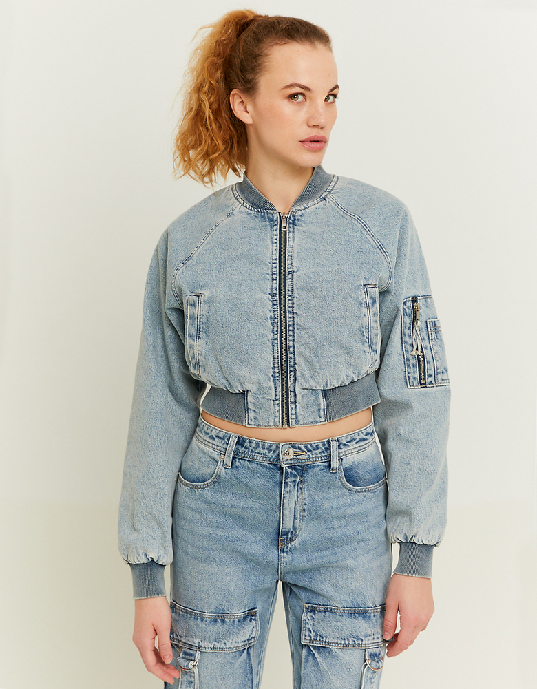 Veste en jean bomber coupée | TALLY WEiJL