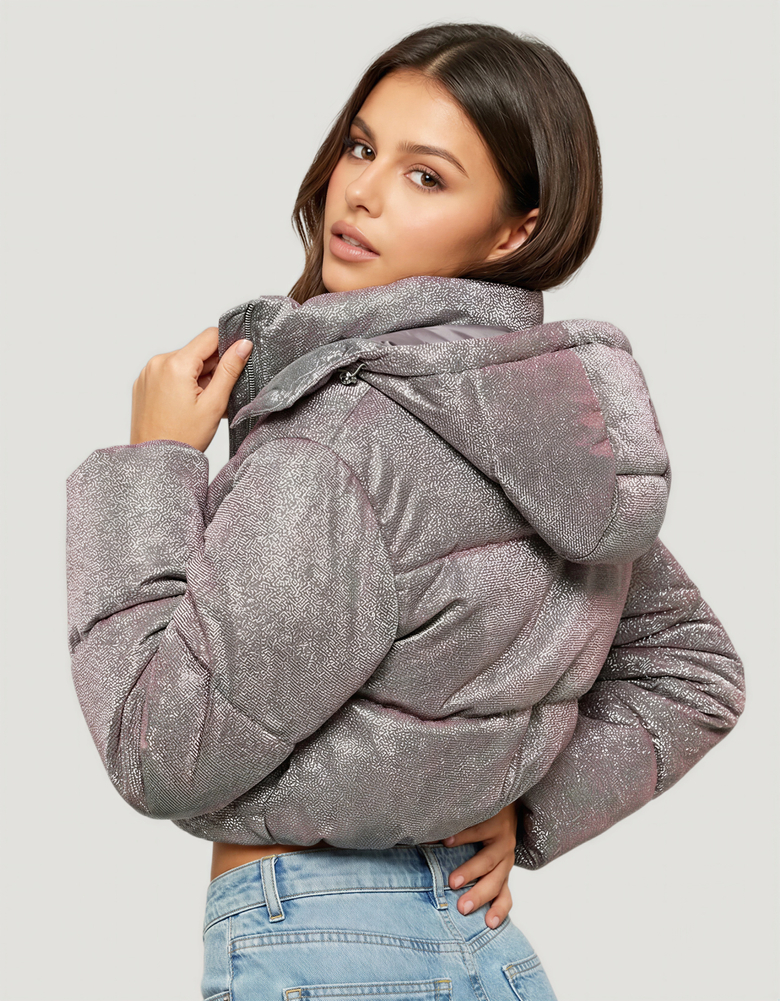 Doudoune brillante avec paillettes | TALLY WEiJL