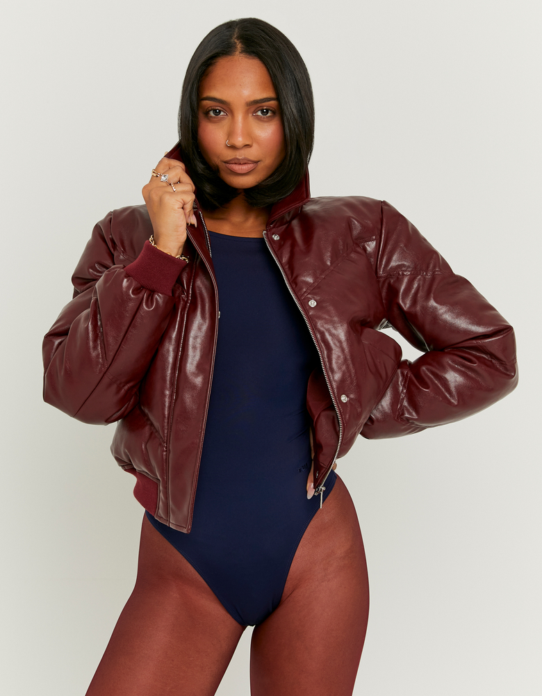 TALLY WEiJL, Veste en Vinyle Bordeaux for Women