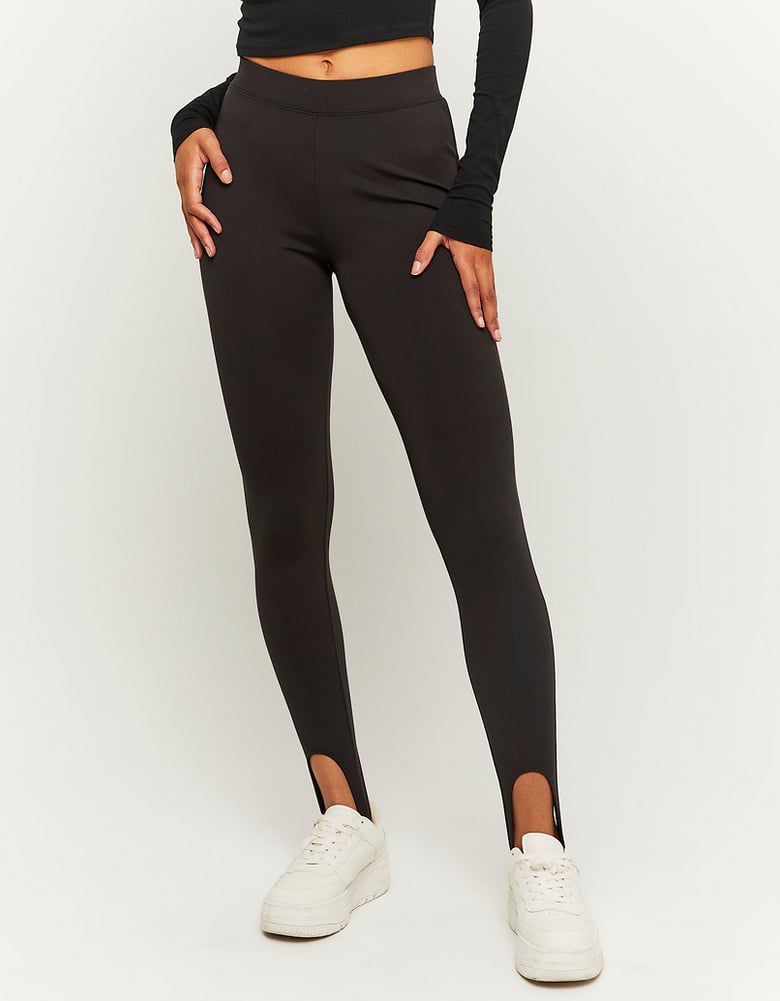 Schwarze Scuba Leggings | TALLY WEiJL