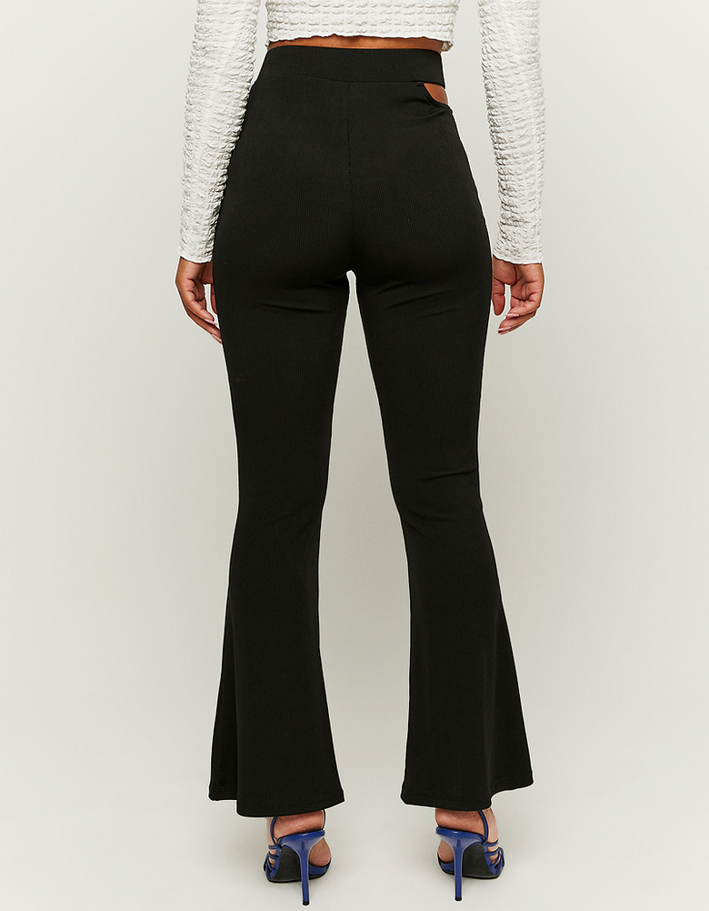 Schwarze High Waist Flare Leggings | TALLY WEiJL