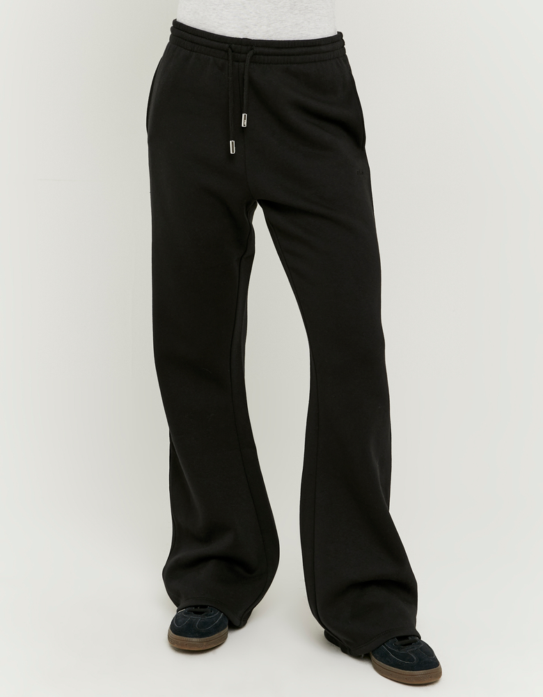 TALLY WEiJL, Pantaloni Jogging Bootcut a Vita Bassa Neri for Women