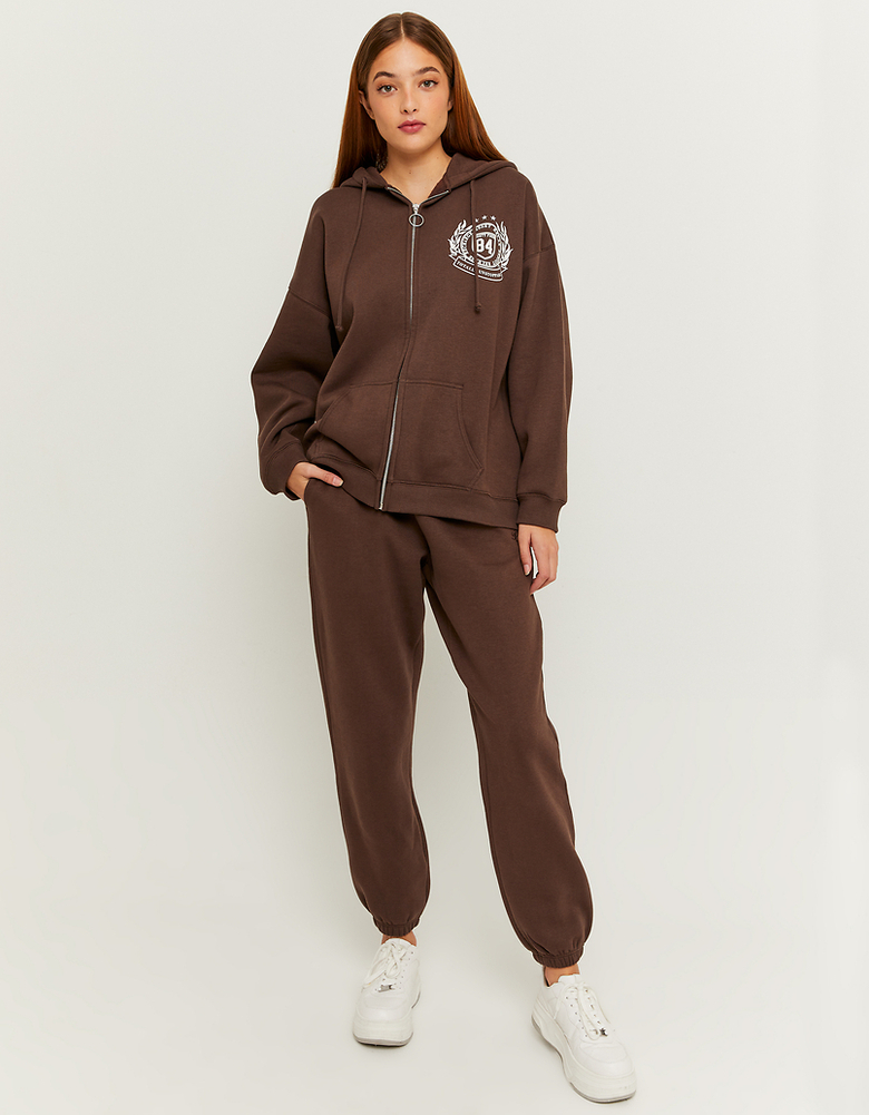 Pantalon de jogging marron à taille haute | TALLY WEiJL