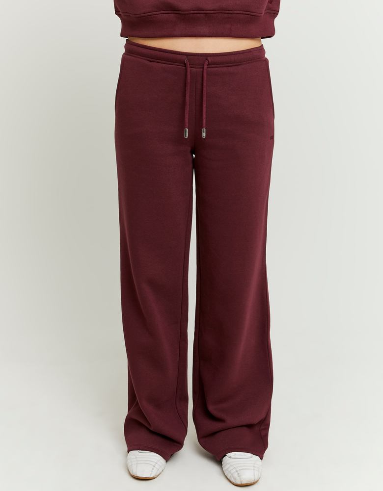 Pantaloni da Jogging Lunghi Borgogna | TALLY WEiJL