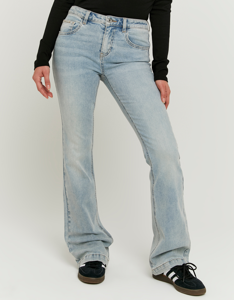 TALLY WEiJL, Jeans Bootcut a Vita Media Blu for Women