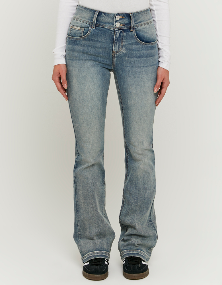 TALLY WEiJL, Jeans Bootcut a Vita Media Blu for Women