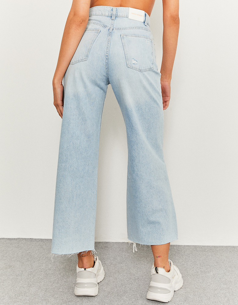 Blaue High Waist Culotte Jeans | TALLY WEiJL