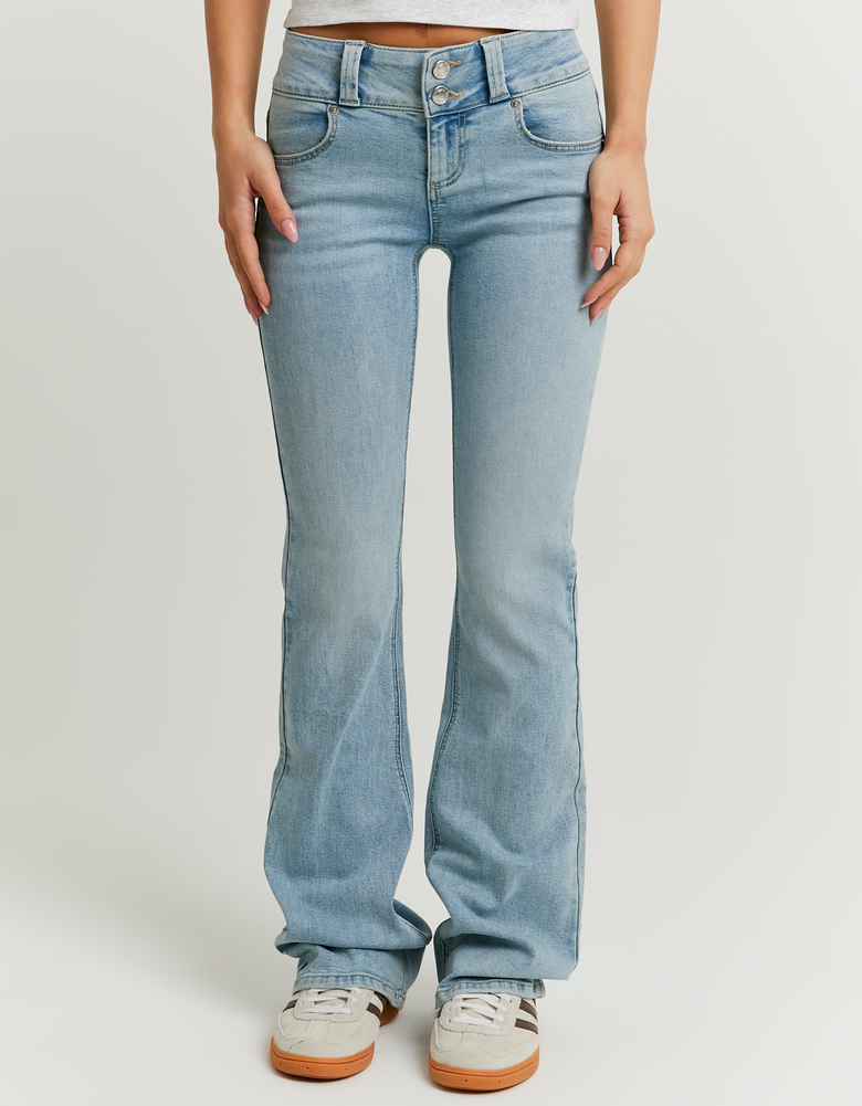 TALLY WEiJL, Jeans Bootcut Blu a Vita Bassa for Women