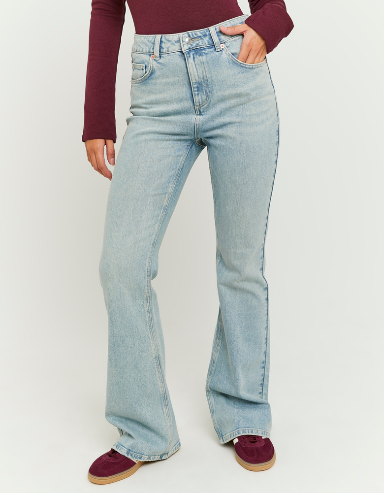 TALLY WEiJL, Blaue High Waist Flare Jeans for Women
