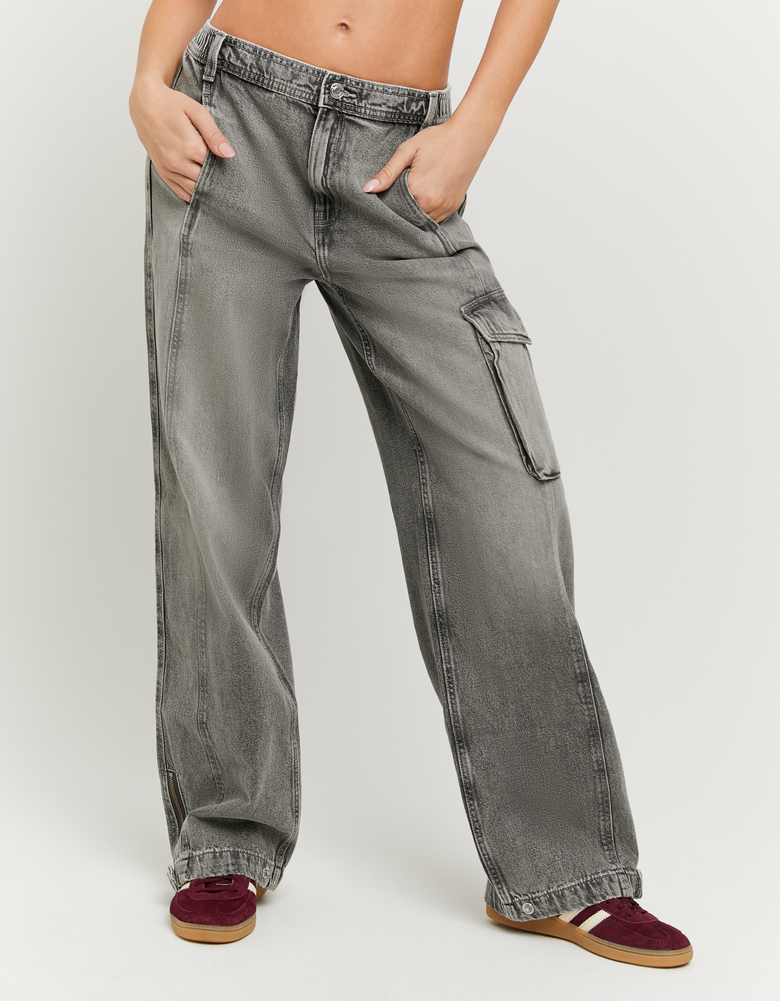 Graue Cargo Jeans | TALLY WEiJL