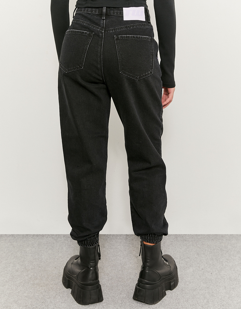 Jeans Slouchy A Vita Alta Con Cuciture Frontali | TALLY WEiJL