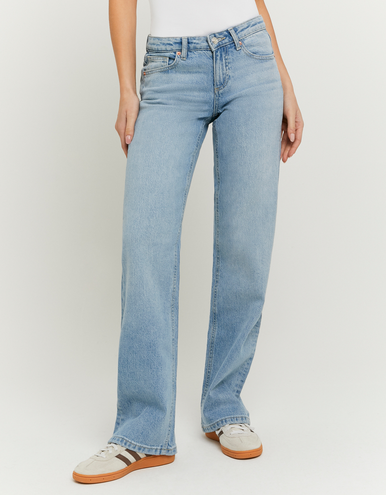 Blue Low Waist Straight Jeans | TALLY WEiJL