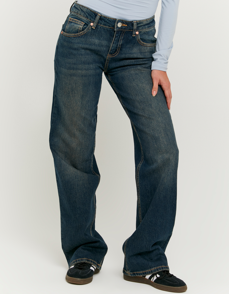 TALLY WEiJL, Jeans a Gamba Dritta a Vita Bassa Blu for Women