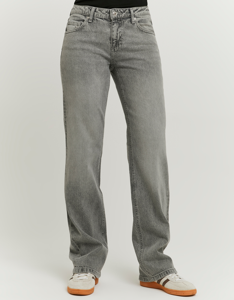 Jean Droit Taille Basse Gris | TALLY WEiJL
