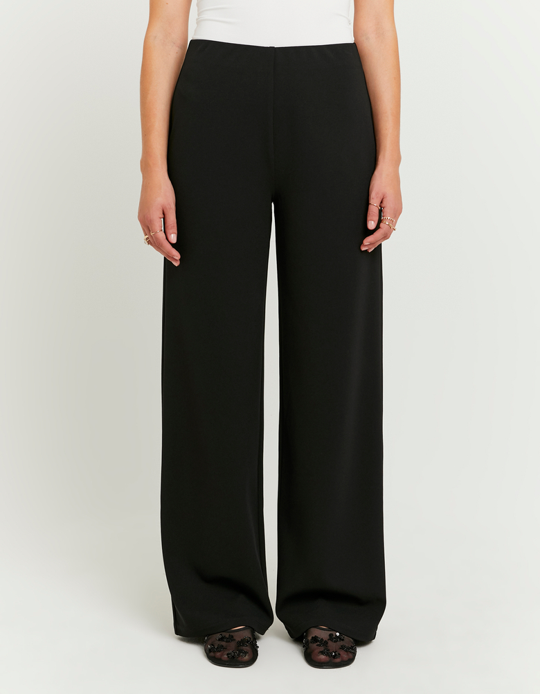 TALLY WEiJL, Pantaloni Neri a Gamba Larga for Women