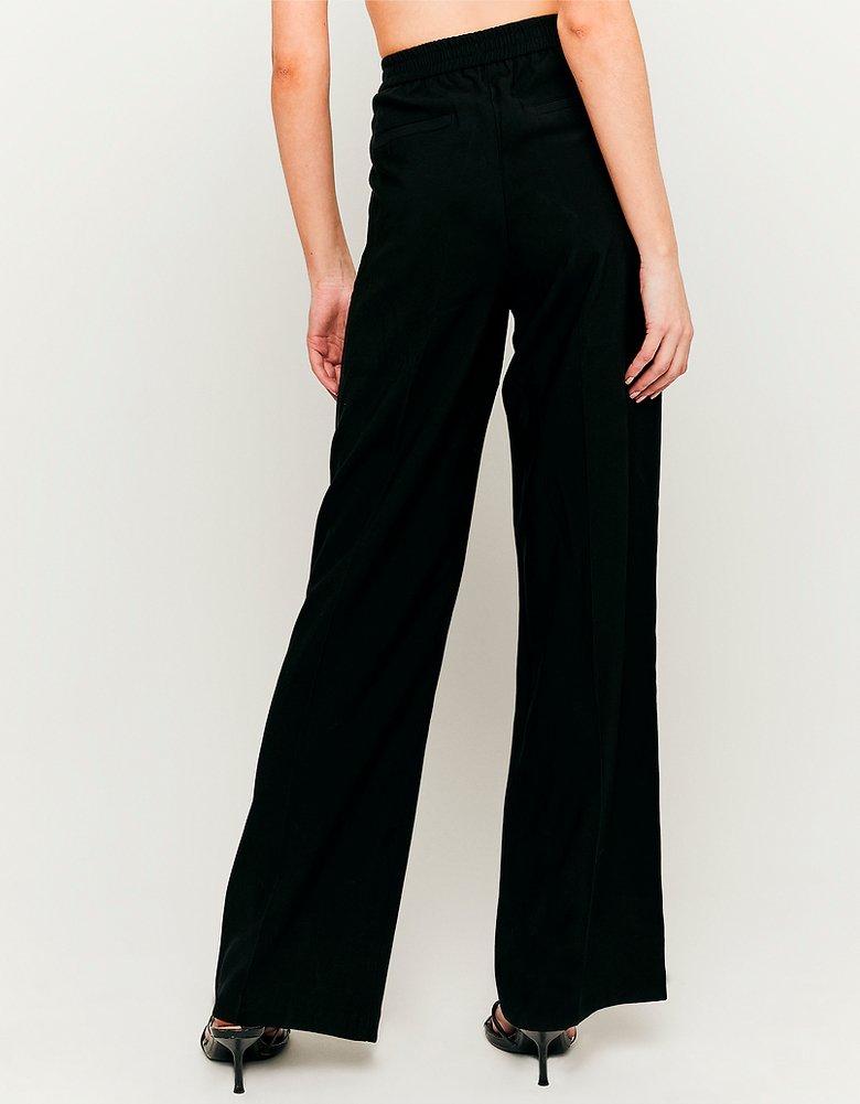 Pantalon Large Taille Taute Noir | TALLY WEiJL