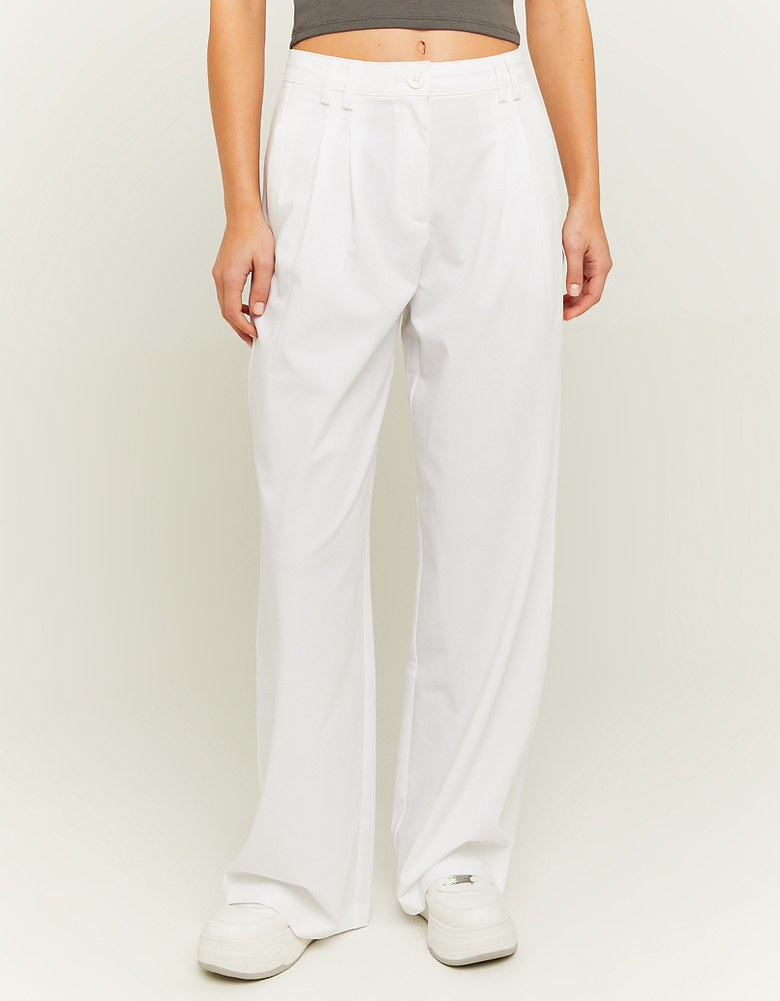 TALLY WEiJL, Pantalon loose taille haute blanc for Women