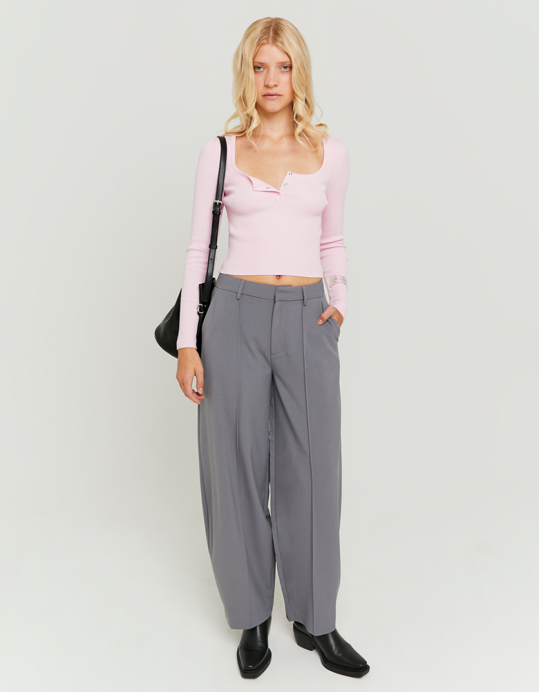 TALLY WEiJL, Pantaloni Grigi a Palloncino Eleganti for Women