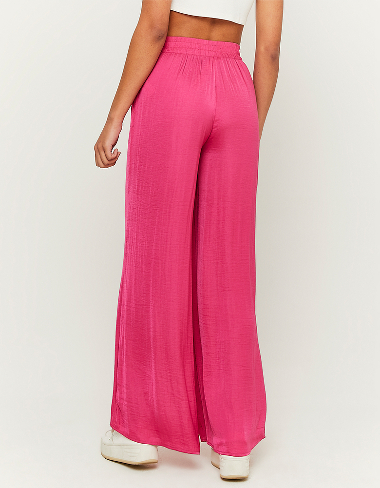 TALLY WEiJL, High Waist Wide Leg Satin Trousers for Women