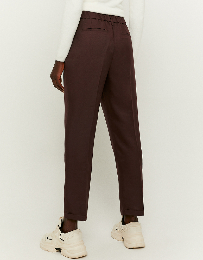 Pantalon Droit Taille Haute Brun | TALLY WEiJL