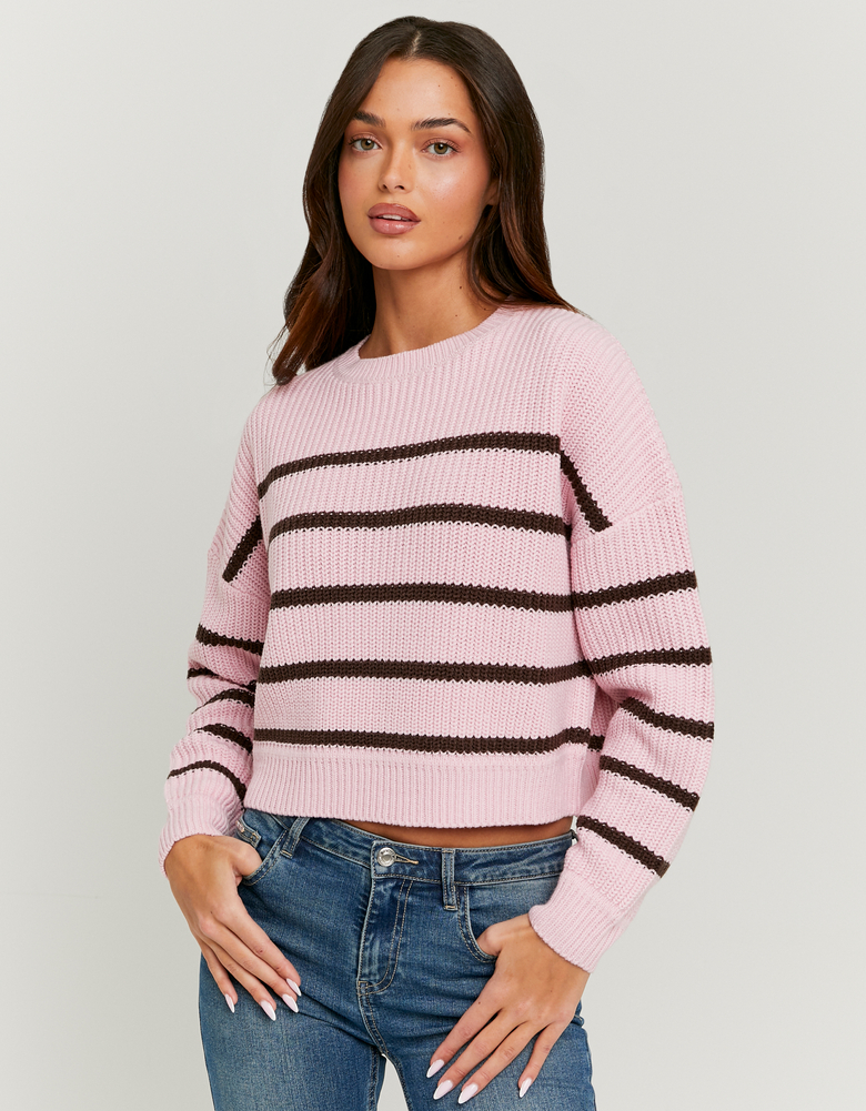 TALLY WEiJL, Maglione Rosa a Righe in Maglia for Women