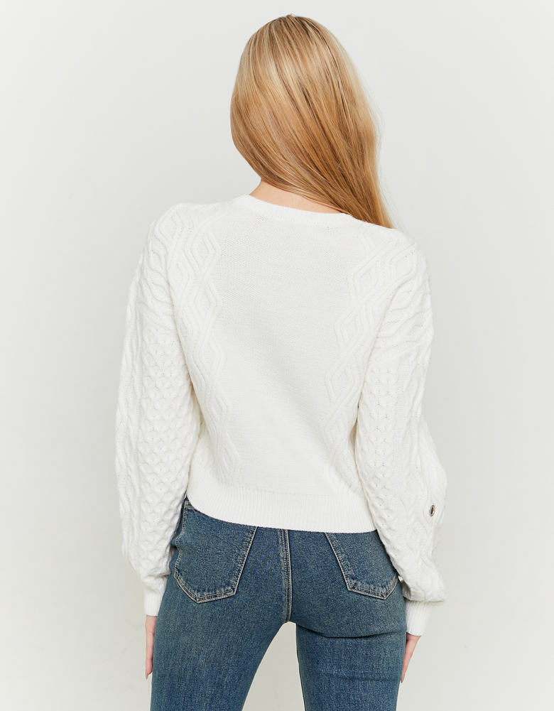 TALLY WEiJL, Pull Blanc avec Œillets for Women